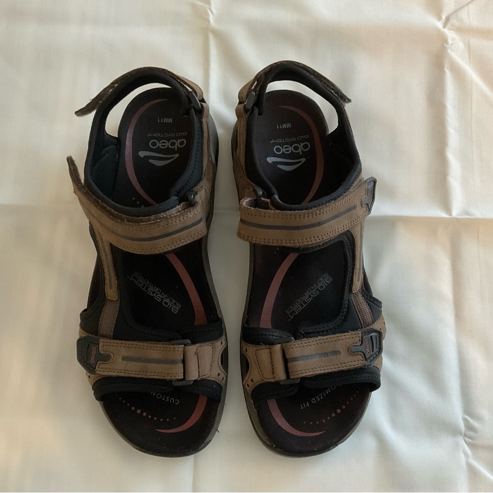 ABEO Cayucos Men’s Sandals, Size 11, Full Grain Leather